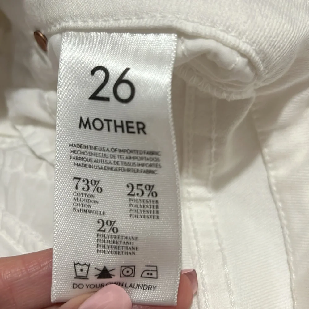 Mother White Skinny Jeans